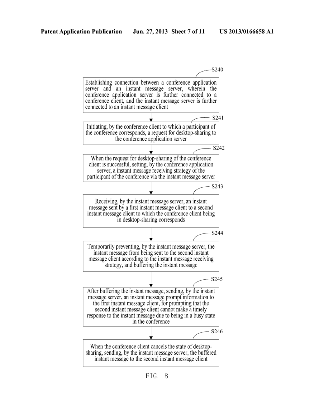 Processing Method and Processing System for Instant Messages in Network     Conference - diagram, schematic, and image 08