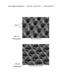 HIGH-EFFICIENCY PHOTOVOLTAIC BACK-CONTACT SOLAR CELL STRUCTURES AND     MANUFACTURING METHODS USING THREE-DIMENSIONAL SEMICONDUCTOR ABSORBERS diagram and image