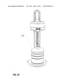 LIFTING AND ROTATING WATER RESERVOIR WITH ATTACHED WATER BOTTLE FOR     DISPENSING OF WATER FROM WATER COOLER diagram and image