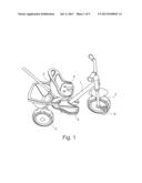 TRICYCLE WITH VARIABLE POSITION FOOTBOARDS diagram and image