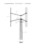 Vertical axis wind turbine diagram and image