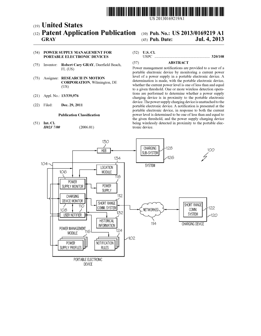 POWER SUPPLY MANAGEMENT FOR PORTABLE ELECTRONIC DEVICES - diagram, schematic, and image 01