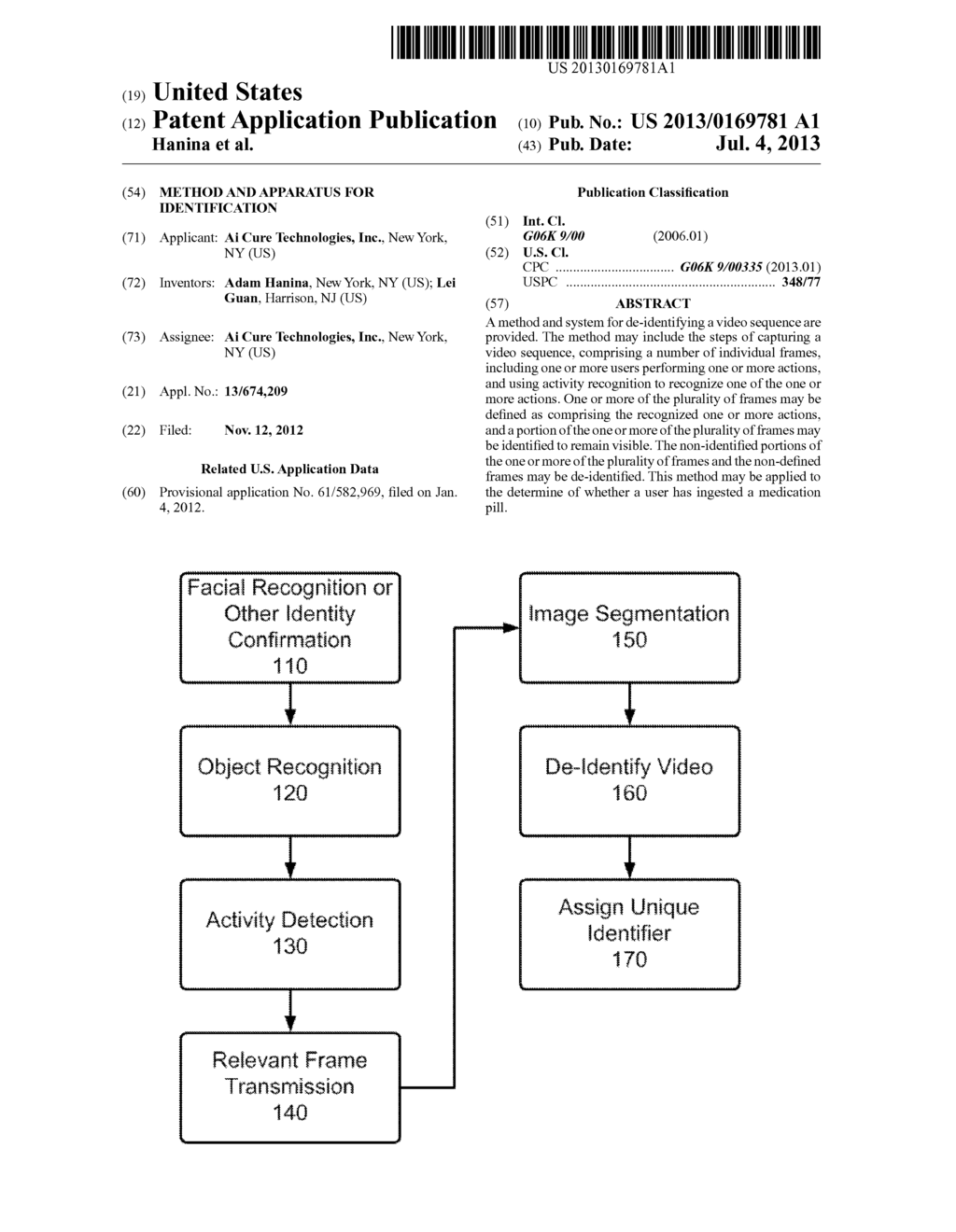 Method and Apparatus for Identification - diagram, schematic, and image 01