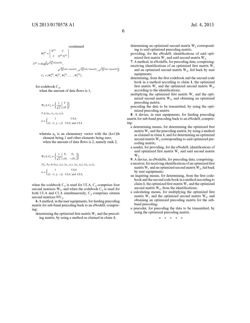 METHOD FOR DETERMINING PRECODING MATRIX AND CORRESPONDING COMMUNICATION     METHODS AND DEVICES - diagram, schematic, and image 07