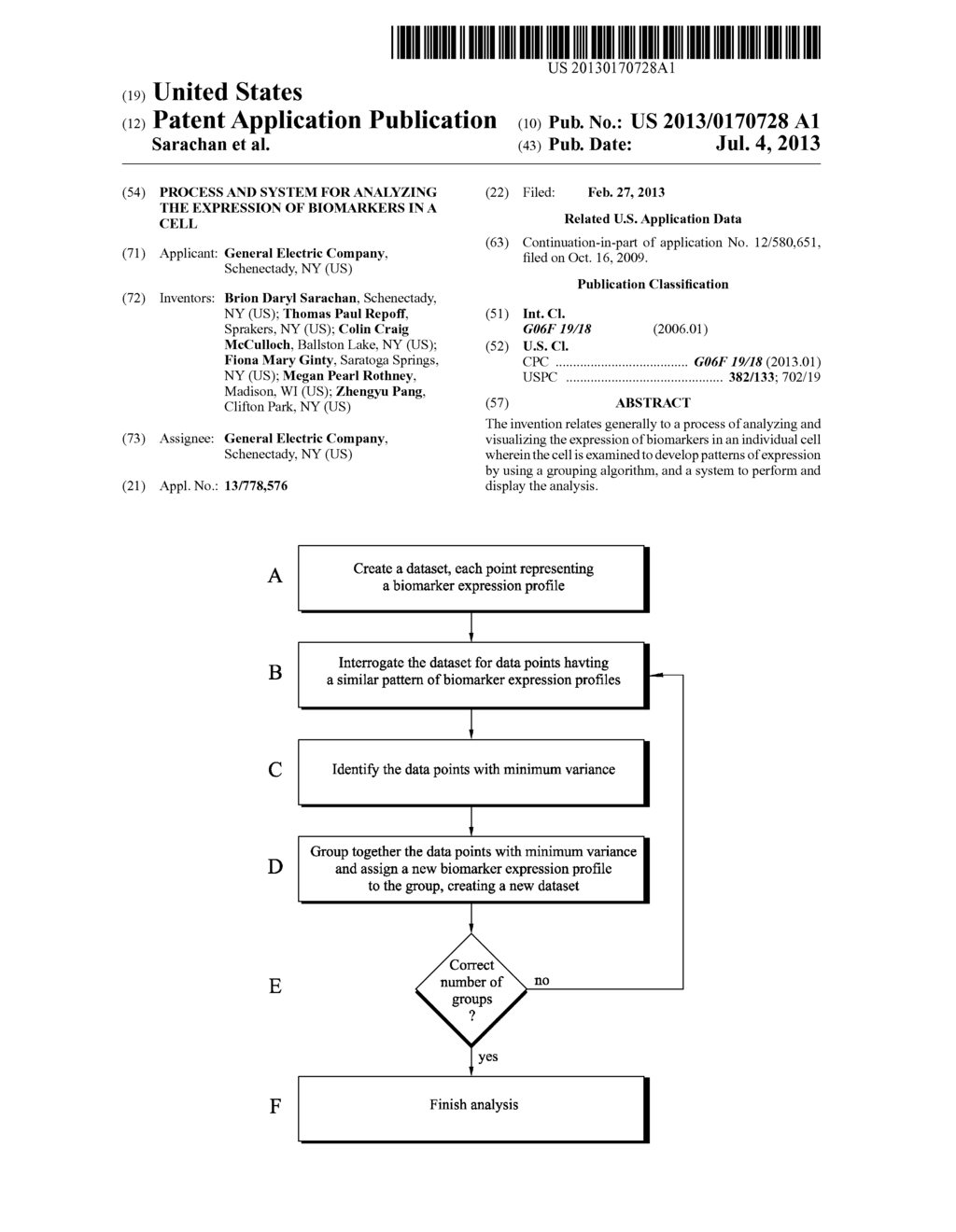 PROCESS AND SYSTEM FOR ANALYZING THE EXPRESSION OF BIOMARKERS IN A CELL - diagram, schematic, and image 01