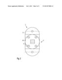 Retaining device for a component of an aircraft or spacecraft diagram and image