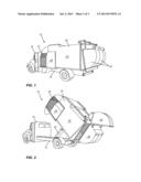 WASTE COLLECTION VEHICLE WITH BUCKET DRIVE MECHANISM diagram and image