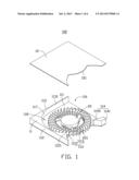 HEAT DISSIPATING FAN WITH LATERAL AIR INLET AND OUTLET diagram and image