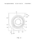 HEAT DISSIPATING FAN WITH LATERAL AIR INLET AND OUTLET diagram and image