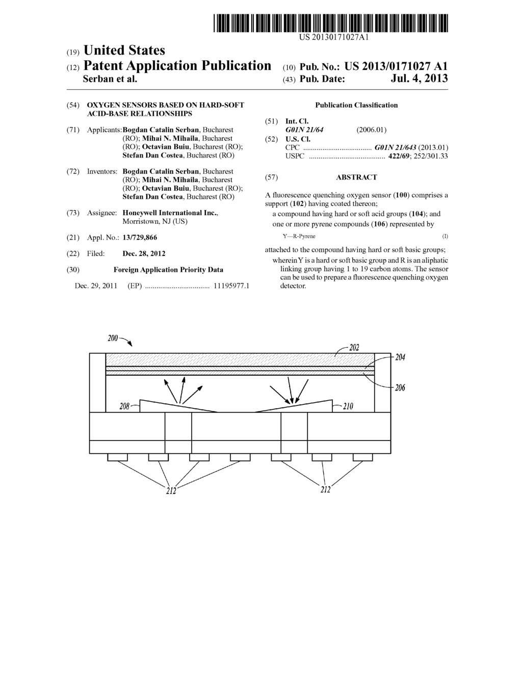 OXYGEN SENSORS BASED ON HARD-SOFT ACID-BASE RELATIONSHIPS - diagram, schematic, and image 01