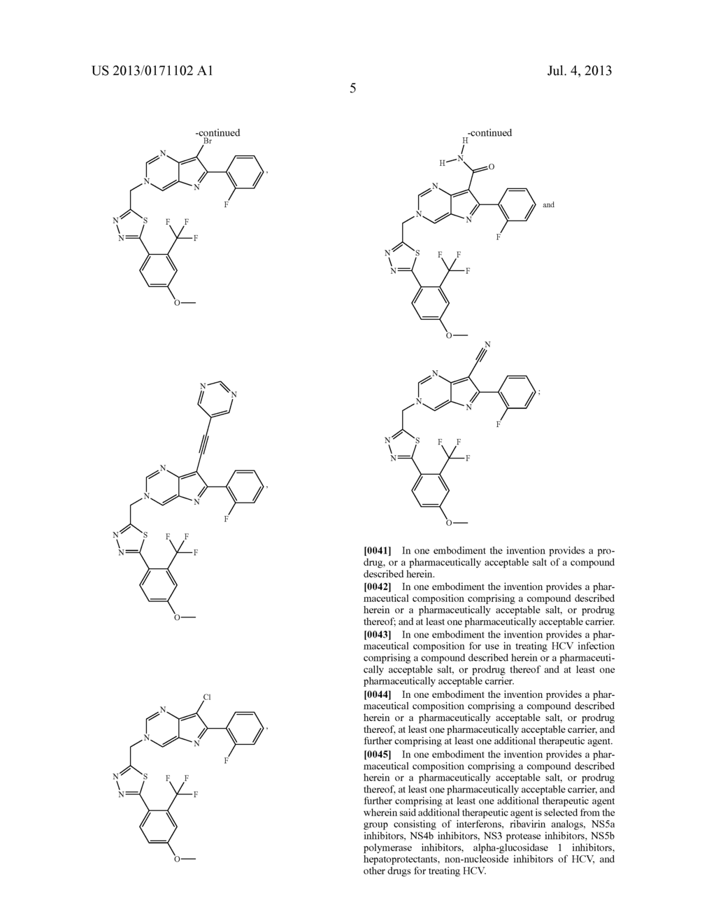 HETEROCYCLIC FLAVIVIRIDAE VIRUS INHIBITORS - diagram, schematic, and image 06