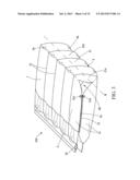 CUSHIONING AIR BAG WITH PREDETERMINED OPENING IN AIR CYLINDER TURNING ZONE     AND MANUFACTURING THEREOF diagram and image