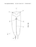 CUSHIONING AIR BAG WITH PREDETERMINED OPENING IN AIR CYLINDER TURNING ZONE     AND MANUFACTURING THEREOF diagram and image