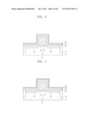 METHODS OF FABRICATING SEMICONDUCTOR DEVICE USING HIGH-K LAYER FOR SPACER     ETCH STOP AND RELATED DEVICES diagram and image