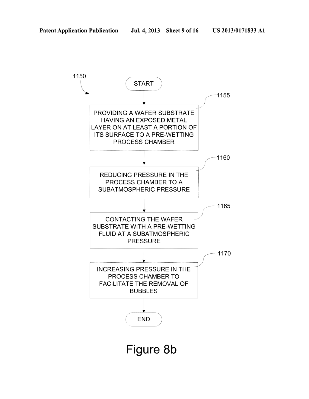 METHODS AND APPARATUS FOR WETTING PRETREATMENT FOR THROUGH RESIST METAL     PLATING - diagram, schematic, and image 10