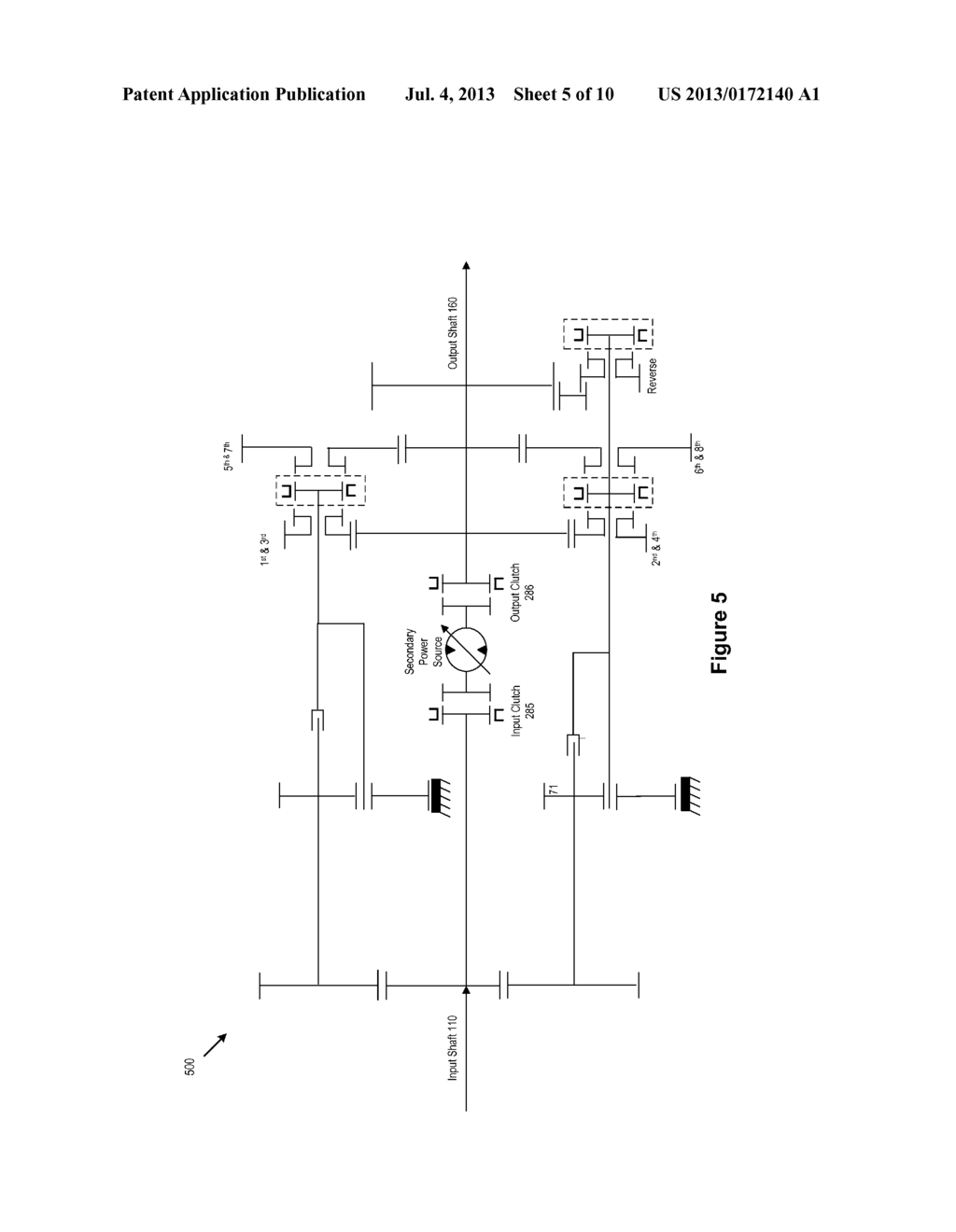 SPLIT AXIS TRANSMISSION HYBRID SYSTEM ARCHITECTURE - diagram, schematic, and image 06