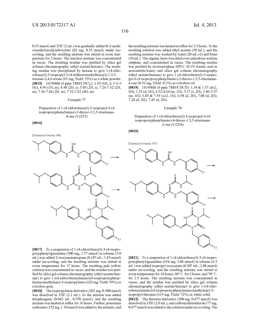 TRIAZINE DERIVATIVE AND PHARMACEUTICAL COMPOSITION HAVING AN ANALGESIC     ACTIVITY COMPRISING THE SAME - diagram, schematic, and image 117