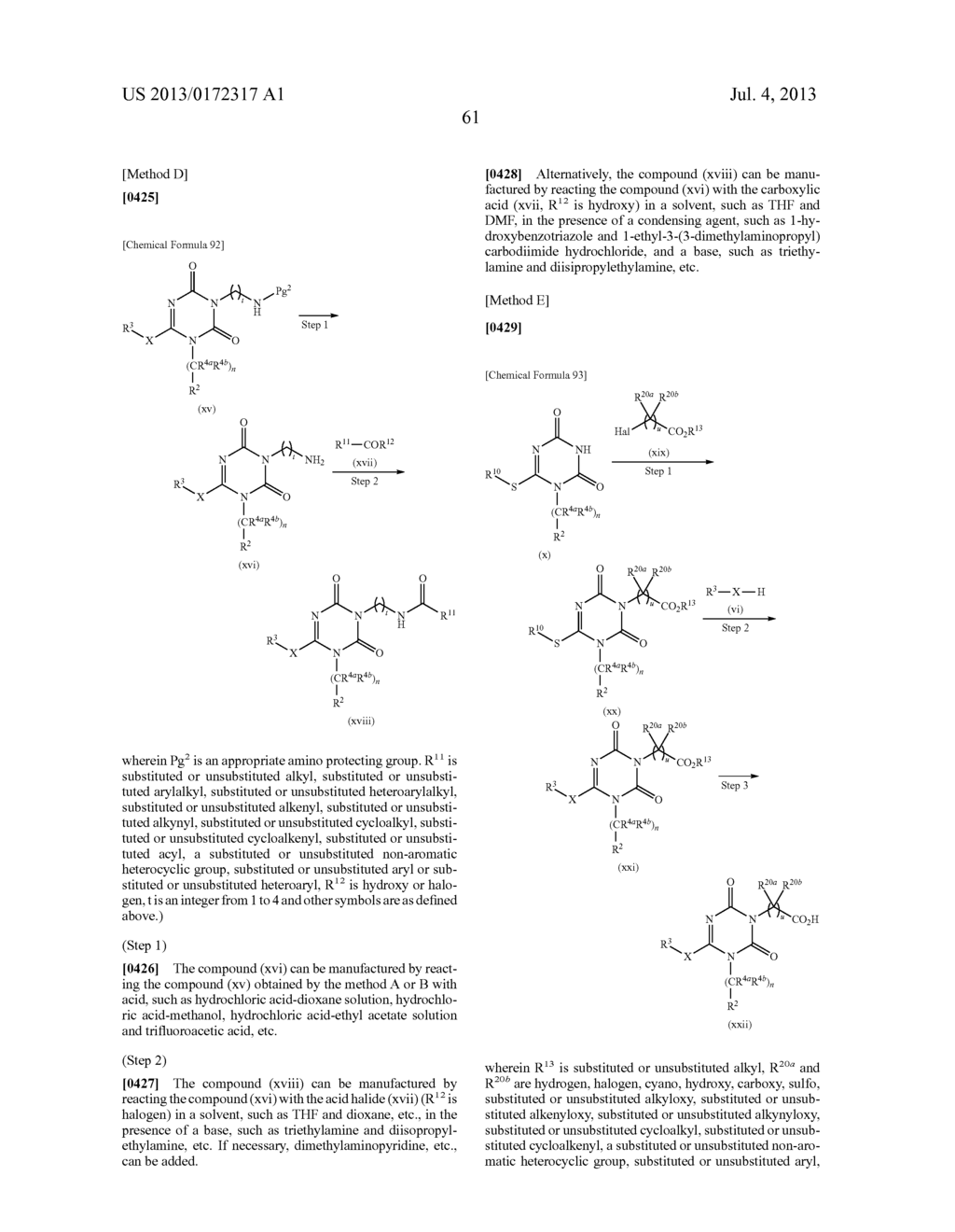 TRIAZINE DERIVATIVE AND PHARMACEUTICAL COMPOSITION HAVING AN ANALGESIC     ACTIVITY COMPRISING THE SAME - diagram, schematic, and image 62