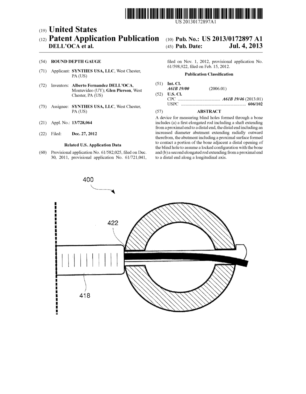 ROUND DEPTH GAUGE - diagram, schematic, and image 01