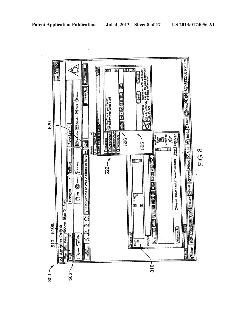 Instant Messaging Interface Having a Tear-Off Element - diagram, schematic, and image 09