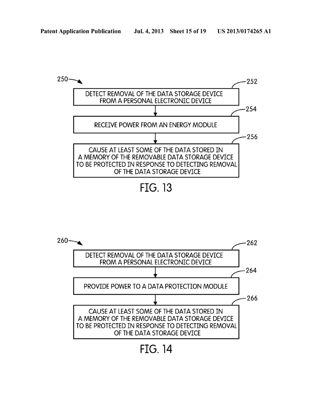 SYSTEM AND METHOD FOR PROTECTING DATA STORED ON A REMOVABLE DATA STORAGE     DEVICE - diagram, schematic, and image 16