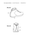 FOOTWEAR, CLOTHING AND OTHER APPAREL WITH INTERCHANGEABLE TOE AND HEEL     MEMBERS OR OTHER ORNAMENTS AND RELATED METHODS AND SYSTEMS diagram and image