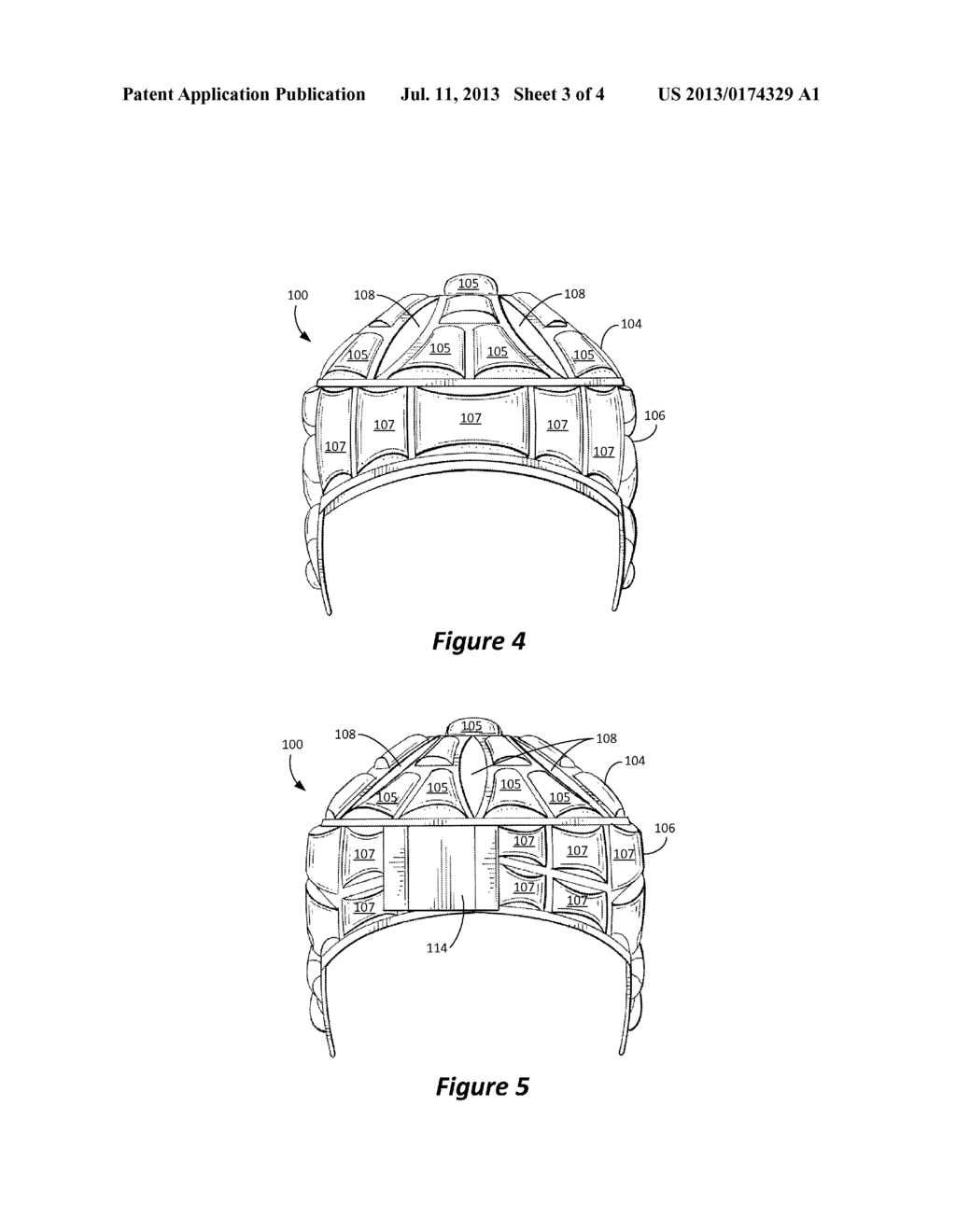 Protective Helmet Cap - diagram, schematic, and image 04