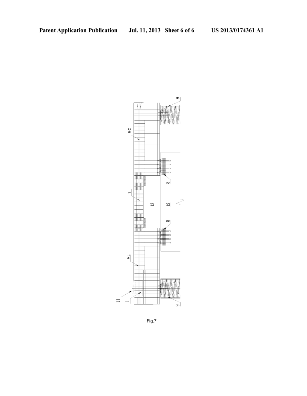 THREE-TRUSS CONTINUOUS STEEL TRUSS GIRDER-PUSHING DEVICE AND ARRANGEMENT     METHOD THEREOF - diagram, schematic, and image 07