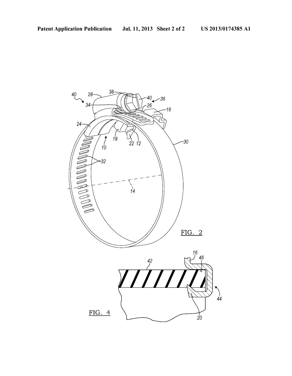 Anti-Rotation Worm Gear Clamp - diagram, schematic, and image 03