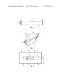 EQUIPMENT COMPRISING A ROTATABLE CRADLE AND INTENDED FOR ENCASING THE     AIRFOIL OF A TURBINE BLADE IN ORDER TO MACHINE THE ROOT diagram and image