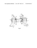 EQUIPMENT COMPRISING A ROTATABLE CRADLE AND INTENDED FOR ENCASING THE     AIRFOIL OF A TURBINE BLADE IN ORDER TO MACHINE THE ROOT diagram and image