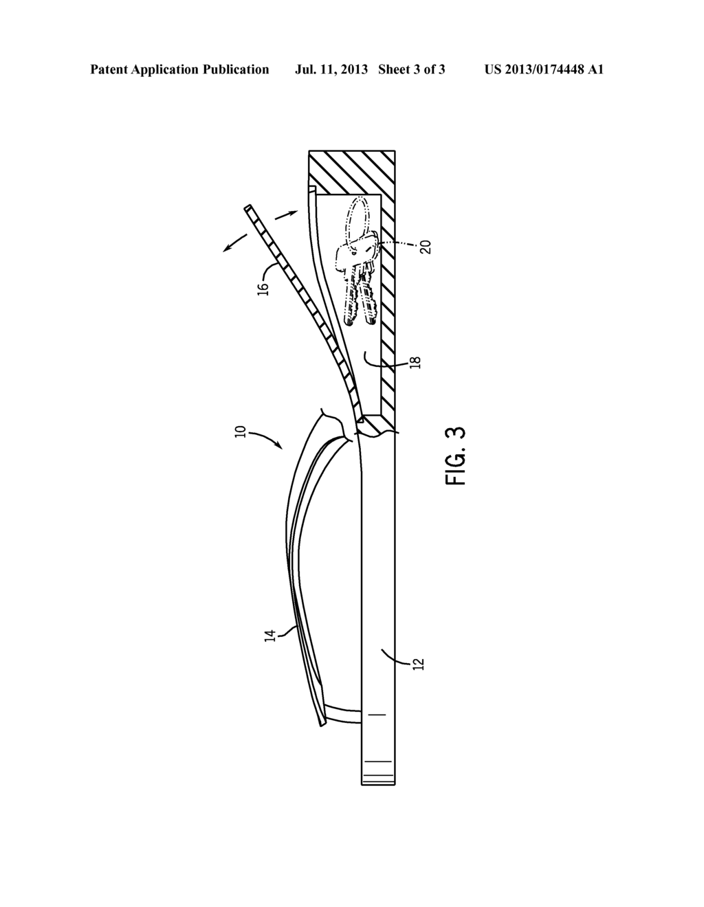 Footwear With Storage Compartment - diagram, schematic, and image 04