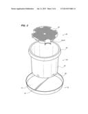 SELF-WATERING FRUIT TREE CONTAINER WITH ROOT PRUNING AERATIONS APERTURES     AND EXTERIOR WATER LEVEL INDICATOR diagram and image