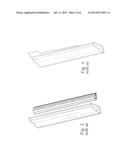 CO-EXTRUDED ROLL FORMED BRIGHT EXTRUSION WITH INTEGRAL END FORMS diagram and image