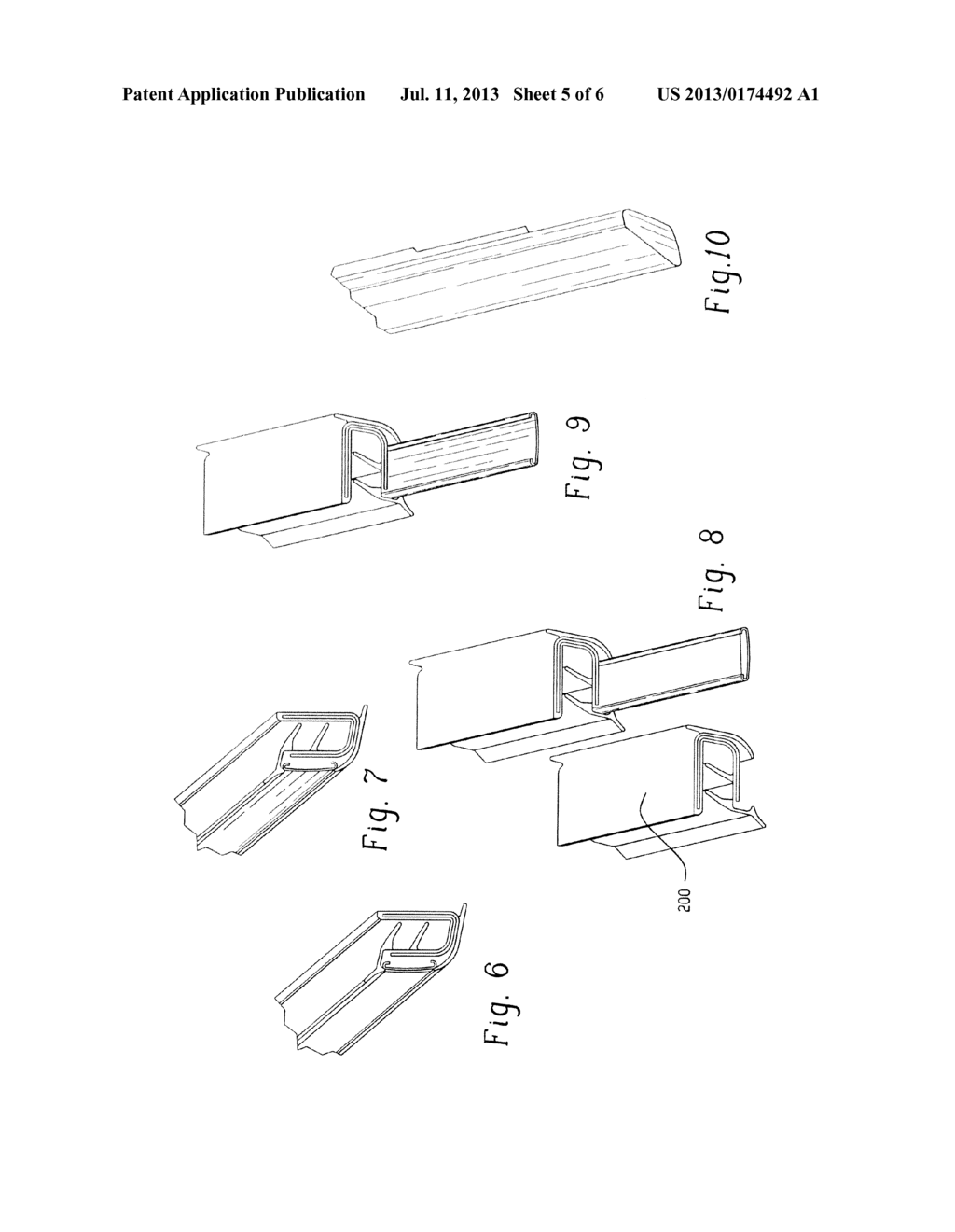 CO-EXTRUDED ROLL FORMED BRIGHT EXTRUSION WITH INTEGRAL END FORMS - diagram, schematic, and image 06