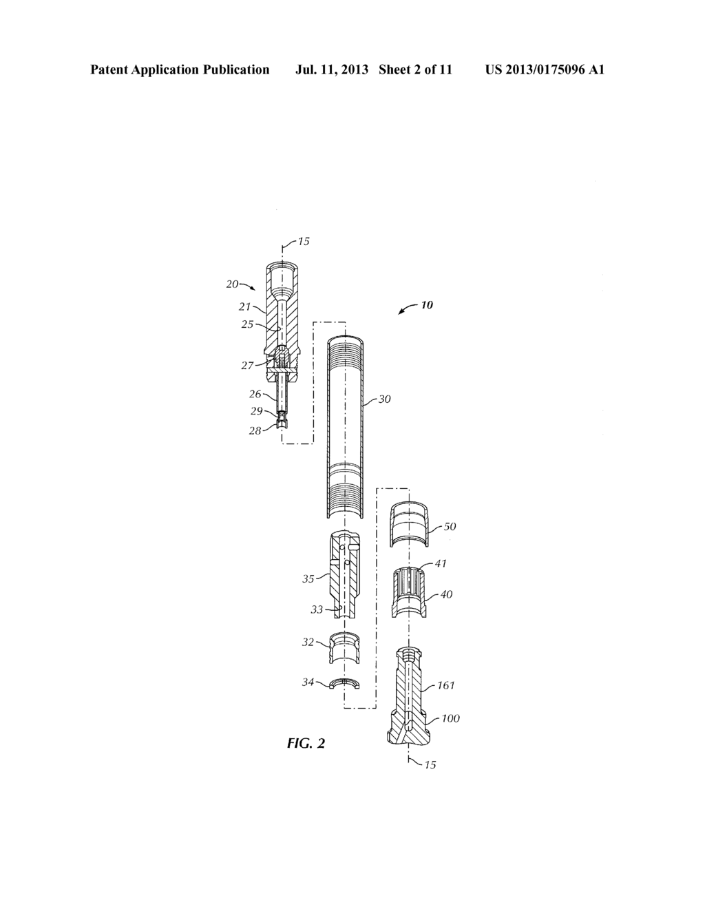 PERCUSSION DRILLING ASSEMBLY AND HAMMER BIT WITH GAGE AND OUTER ROW     REINFORCEMENT - diagram, schematic, and image 03