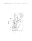 TRANSPORTED MATERIAL TRANSPORTING DEVICE AND IMAGE PROCESSING APPARATUS diagram and image