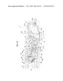 TRANSPORTED MATERIAL TRANSPORTING DEVICE AND IMAGE PROCESSING APPARATUS diagram and image