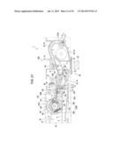 TRANSPORTED MATERIAL TRANSPORTING DEVICE AND IMAGE PROCESSING APPARATUS diagram and image