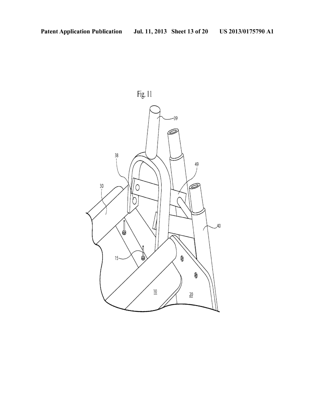 Three Wheel Lean-Steer Skateboard - diagram, schematic, and image 14