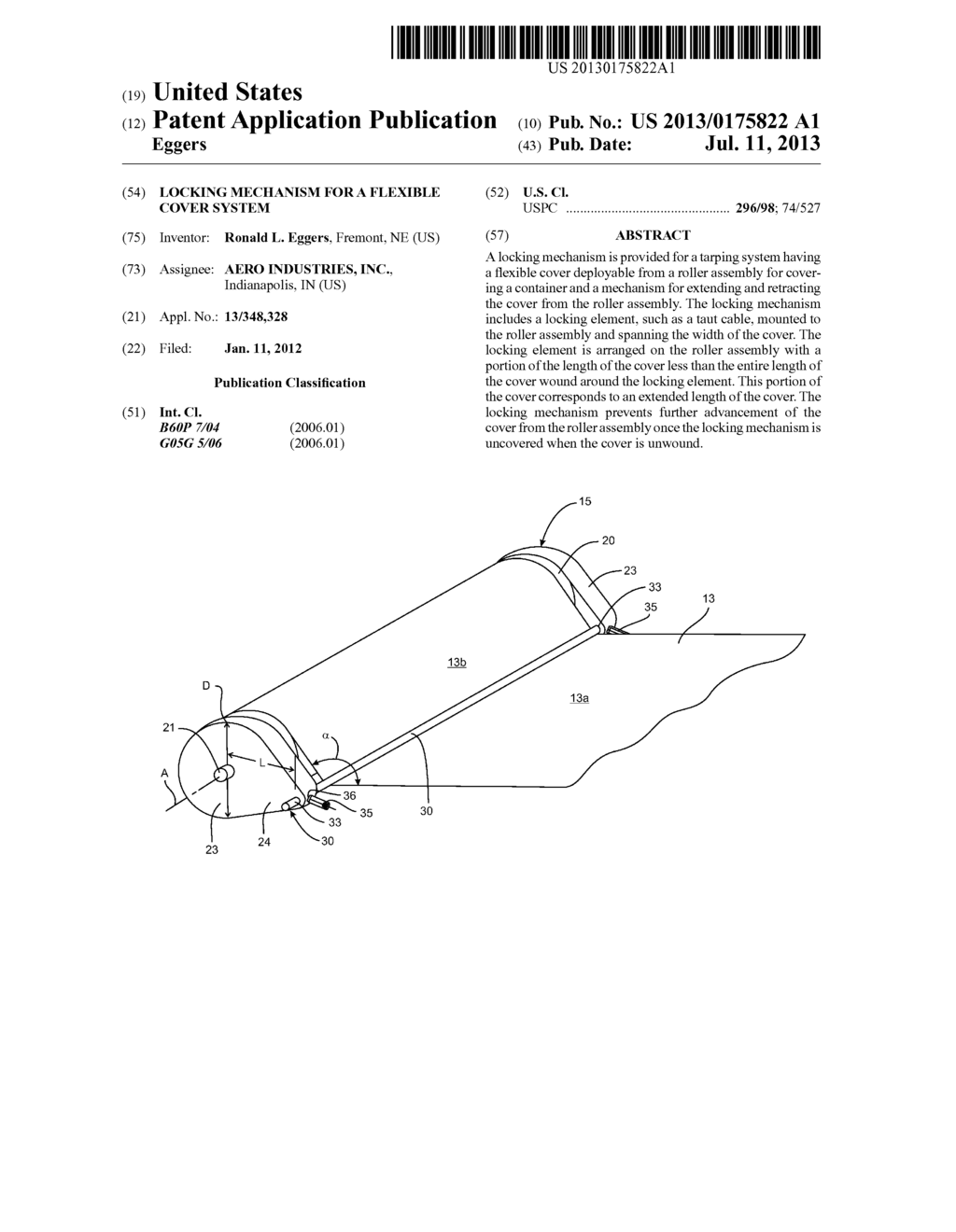 Locking Mechanism For A Flexible Cover System - diagram, schematic, and image 01