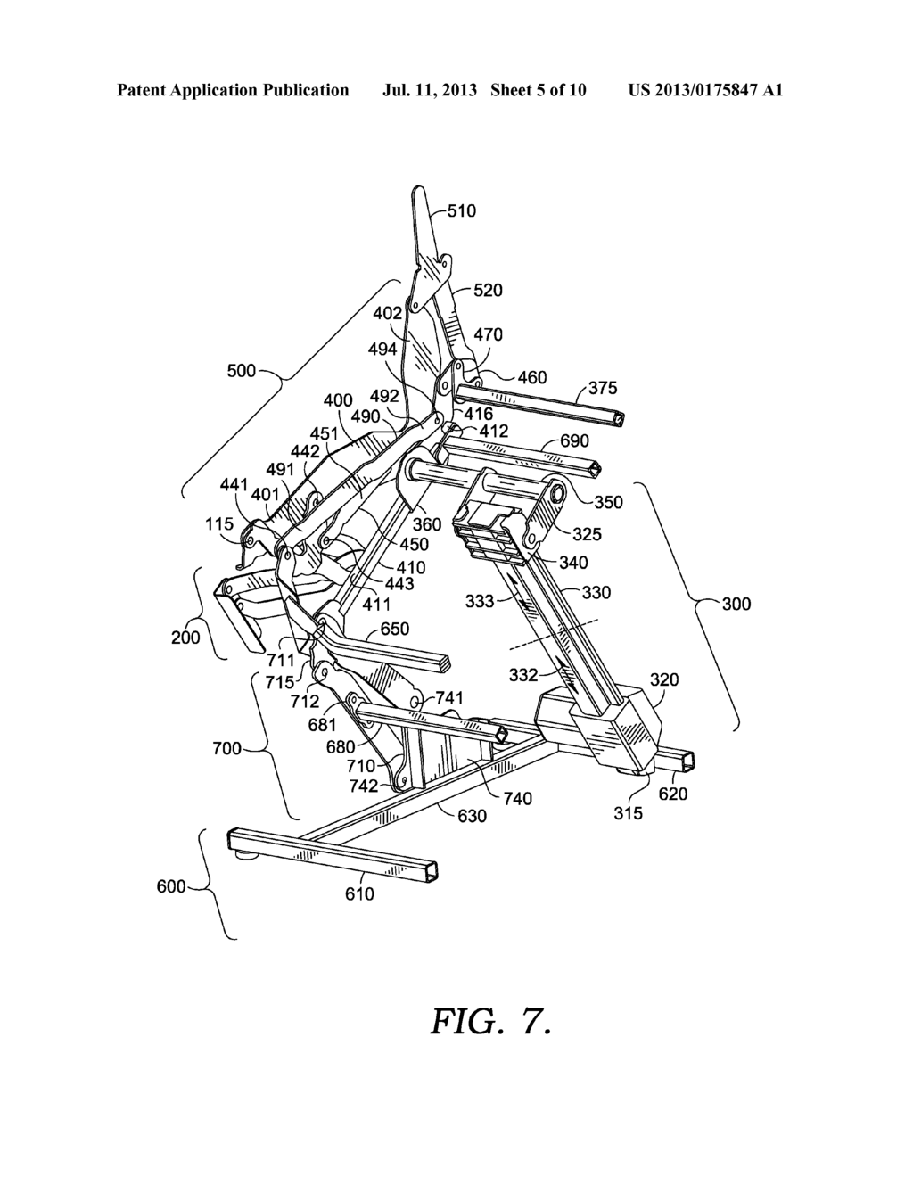 LINKAGE MECHANISM FOR A DUAL-MOTOR LIFTING RECLINER - diagram, schematic, and image 06