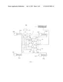 HYDRAULIC DEVICE FOR CONTROLLING BRAKING IN VEHICLES WITH TWO BRAKING     PEDALS diagram and image