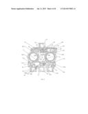 HYDRAULIC DEVICE FOR CONTROLLING BRAKING IN VEHICLES WITH TWO BRAKING     PEDALS diagram and image