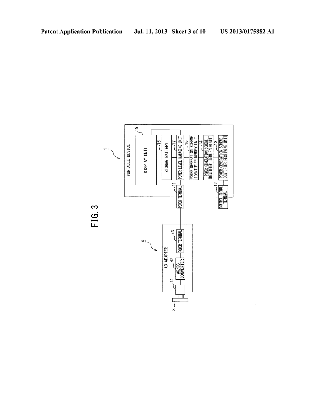 POWER GENERATOR, PORTABLE DEVICE, POWER GENERATION SCHEME IDENTIFYING     SYSTEM, AND POWER GENERATION SCHEME IDENTIFYING METHOD - diagram, schematic, and image 04