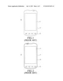 TOUCH SCREEN DEVICE FOR A PORTABLE TERMINAL diagram and image