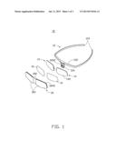 SEMI-RIM THREE DIMENSIONAL GLASSES diagram and image