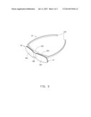 SEMI-RIM THREE DIMENSIONAL GLASSES diagram and image