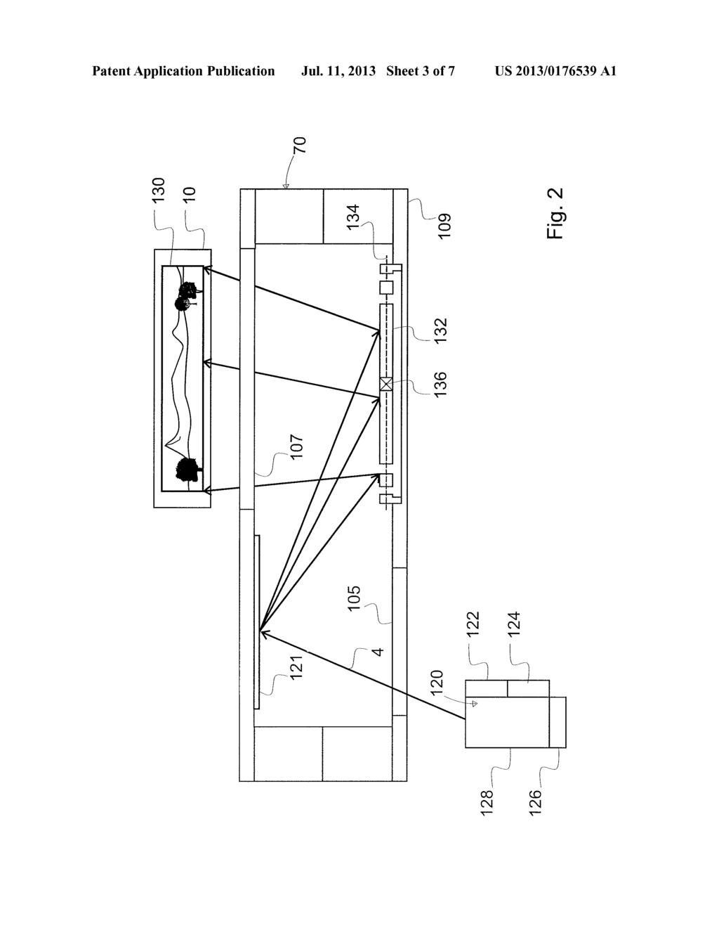 METHOD AND DEVICE FOR PROJECTING A 3-D VIEWABLE IMAGE - diagram, schematic, and image 04