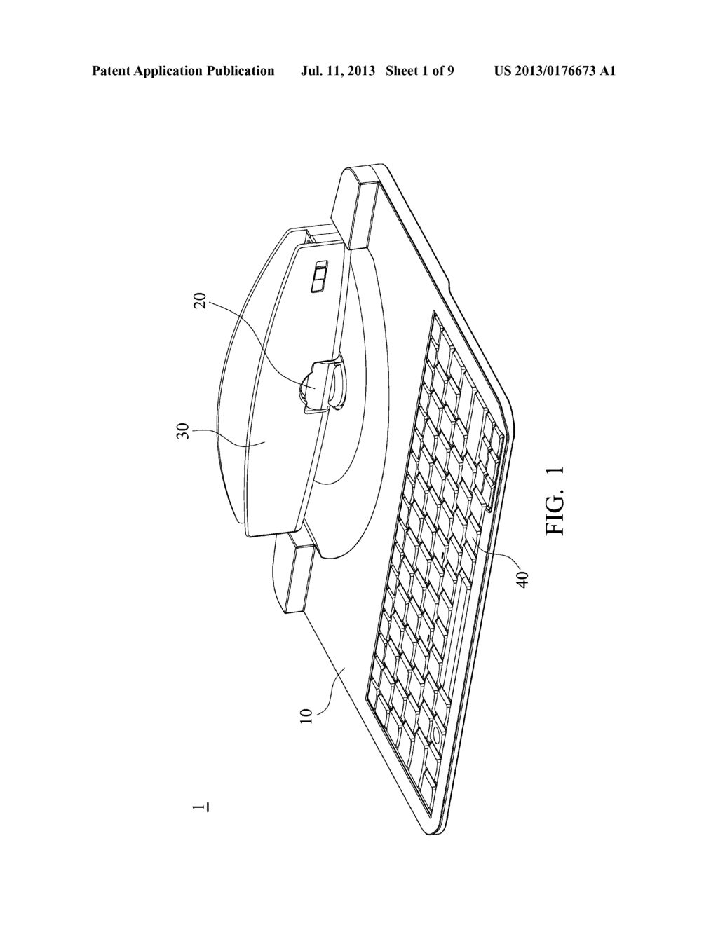 PORTABLE ELECTRONIC DEVICE AND DOCKING DEVICE THEREOF - diagram, schematic, and image 02